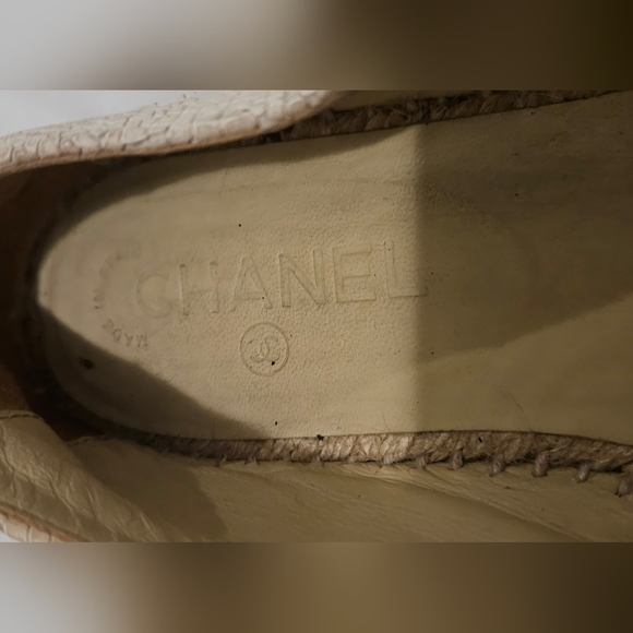 CC Denim Toile Chanel Espadrilles - Picture 6 of 13